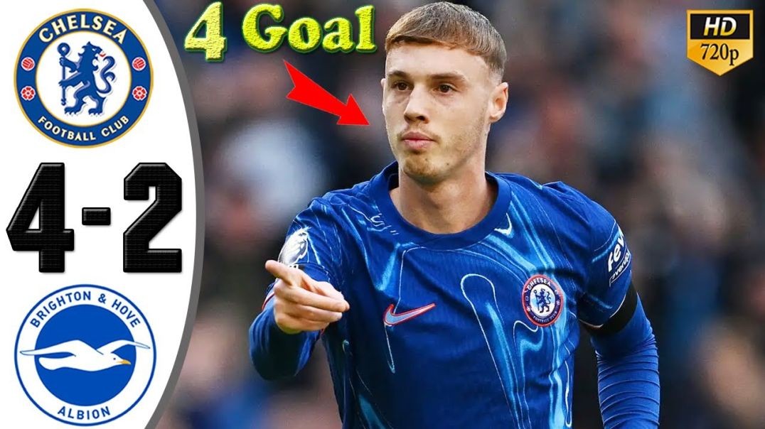 Chelsea vs Brighton 4-2 Highlights &amp;amp; All Goals 2024 HD