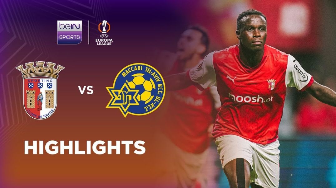 ⁣Sporting Braga 2-1 Maccabi Tel Aviv - Europa League 24-25 Match Highlights