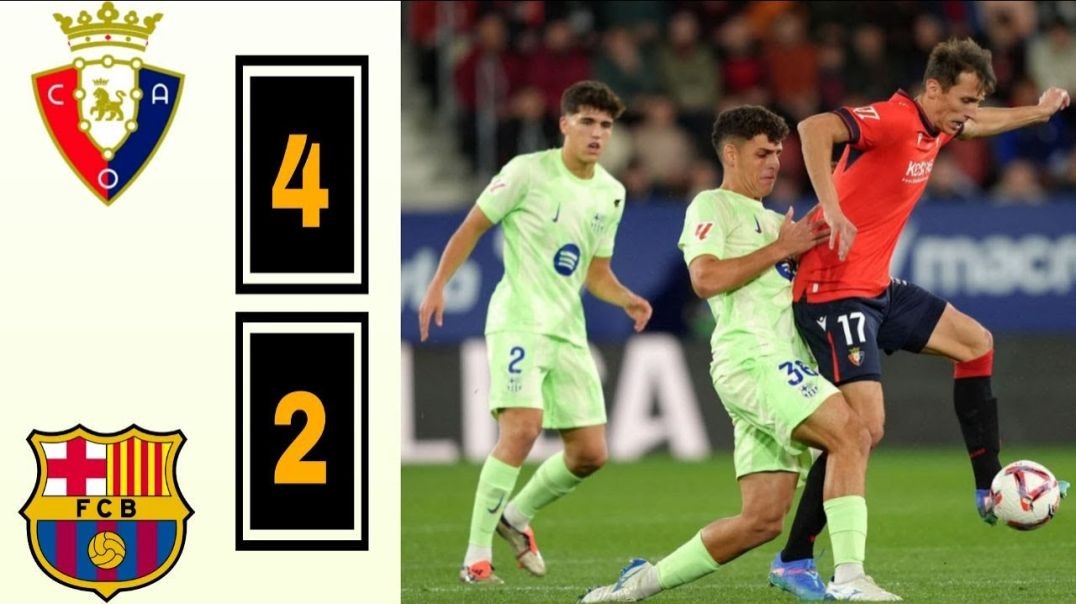 Osasuna vs Barcelona All Goals & Highlights