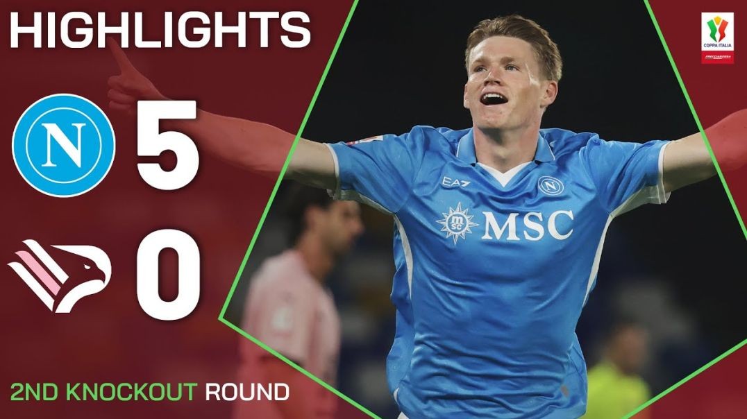 NAPOLI-PALERMO 5-0 _ HIGHLIGHTS _ McTominay scores for Napoli _ Coppa Italia Frecciarossa 2024_25