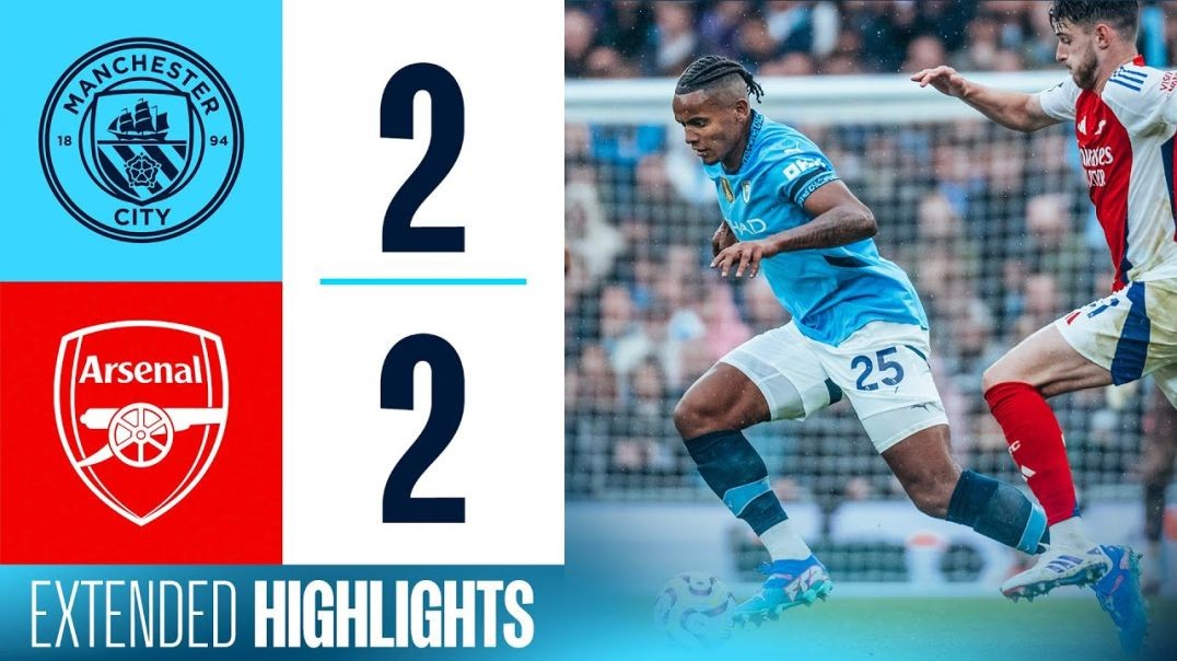 EXTENDED HIGHLIGHTS Man City 2-2 Arsenal Late Stones goal in dramatic draw!