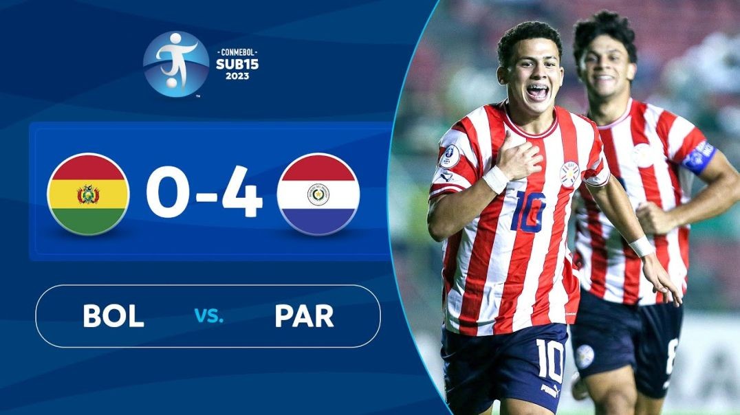 BOLIVIA vs. PARAGUAY [0-4] - RESUMEN - CONMEBOL SUB 15 - FASE DE GRUPOS