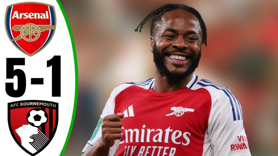 Arsenal vs Bournemouth 5-1 - All Goals _ Highlights - 2024