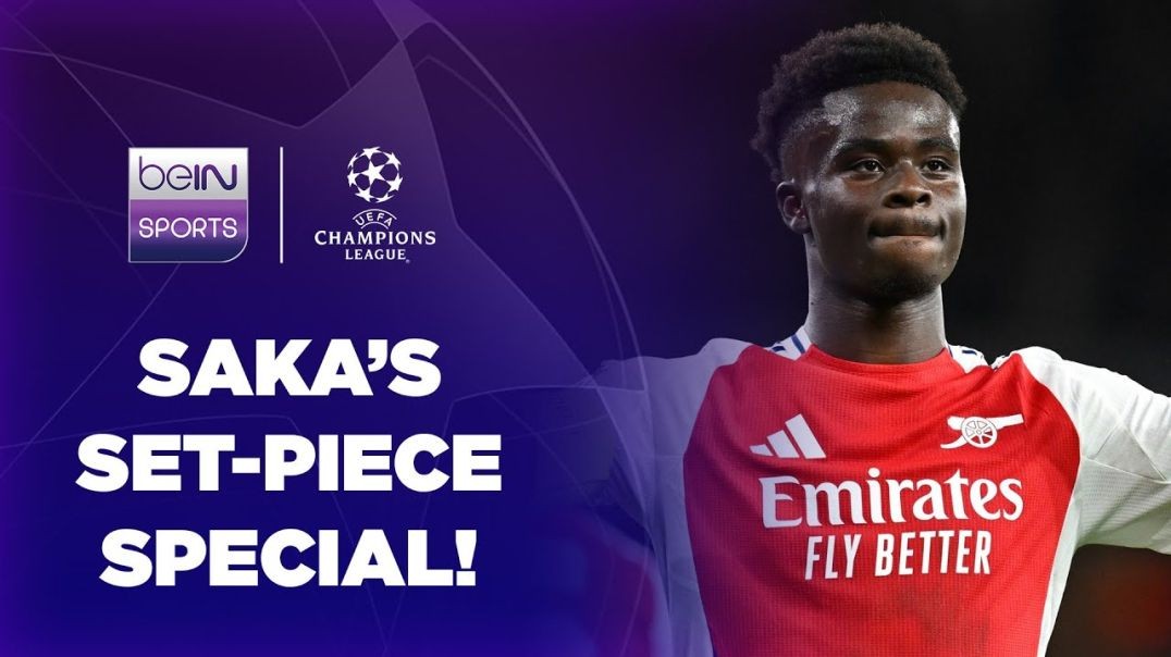 🤩 Bukayo Saka nails a STUNNING direct free kick for Arsenal vs PSG! _ UCL 24_25 Moments