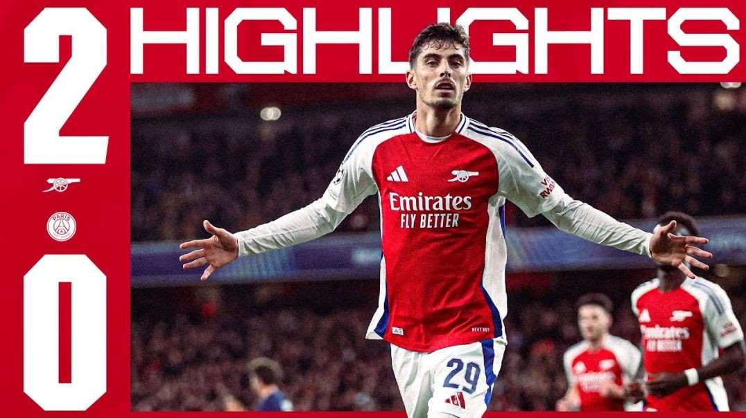 BIG CHAMPIONS LEAGUE WIN 🔥 _ HIGHLIGHTS _ Arsenal vs PSG (2-0) _ Havertz _ Saka _ UCL