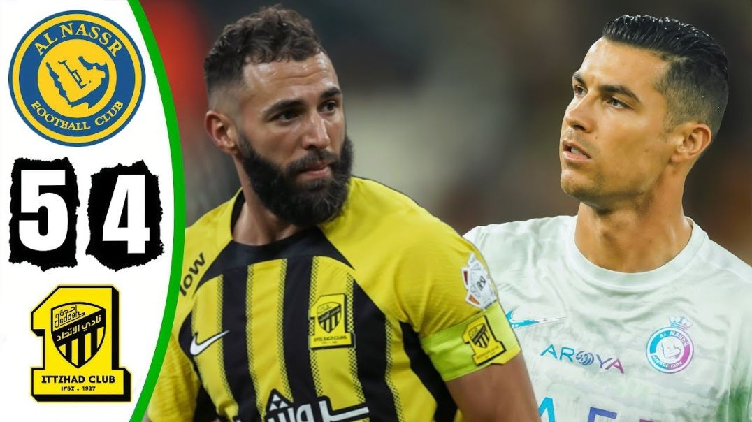Ronaldo Hat Trick - Al Nassr vs Al Ittihad 5-4 - All Goals &amp;amp; Highlights - 2024