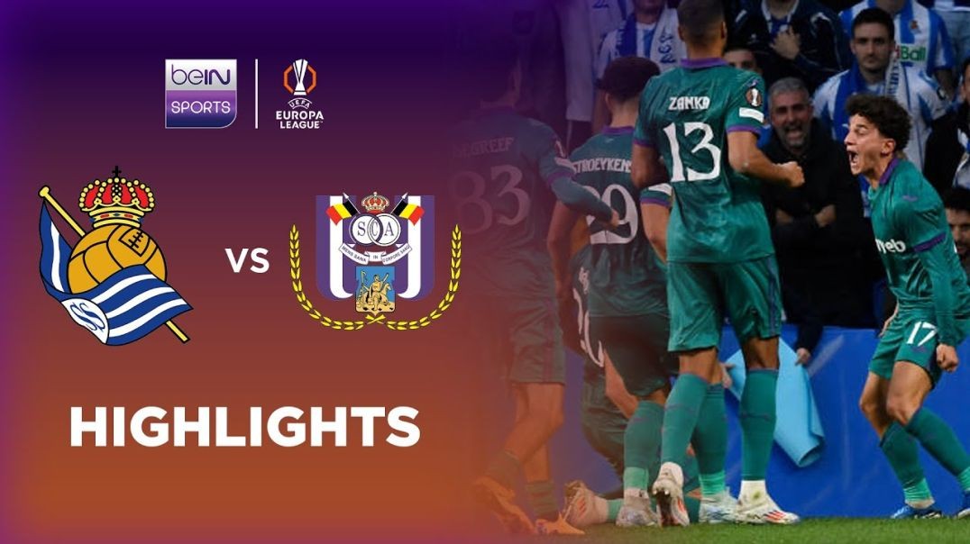 Real Sociedad 1-2 Anderlecht - Europa League 24-25 Match Highlights