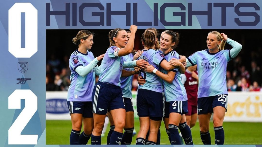 ⁣HIGHLIGHTS _ West Ham vs Arsenal (0-2) _ Caldentey and Kafaji get us all three points!