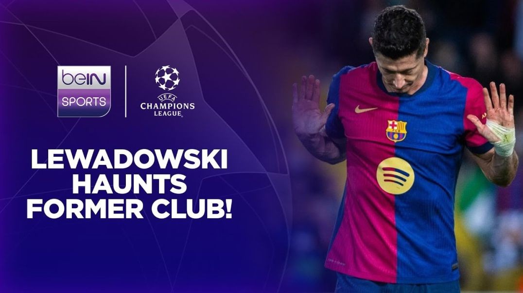Robert Lewandowski bags goal against former club Bayern! - UCL 24-25 Moments