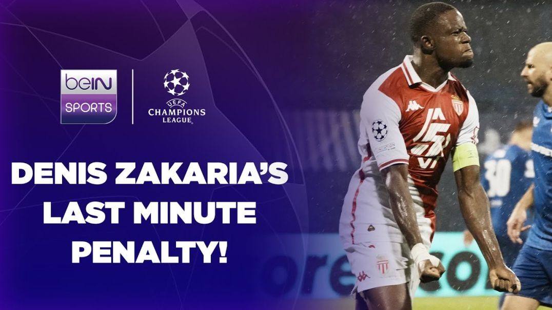 ⁣Ex-Chelsea loanee Denis Zakaria salvages point for Monaco in 90th minute penalty _ UCL 24_25 Moments