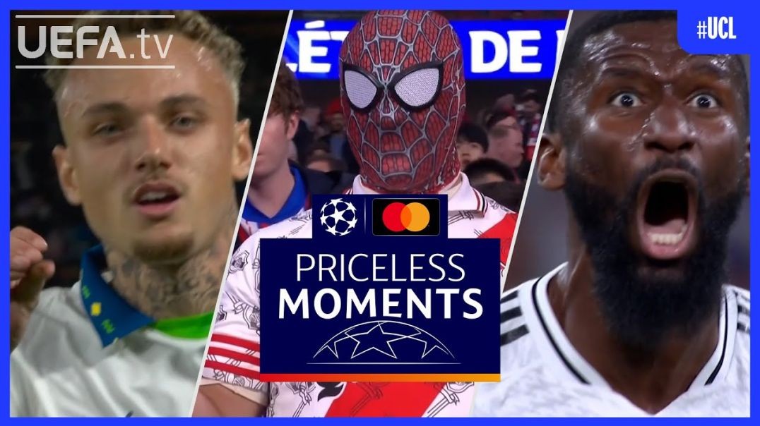 #ucl PRICELESS MOMENTS of the Week