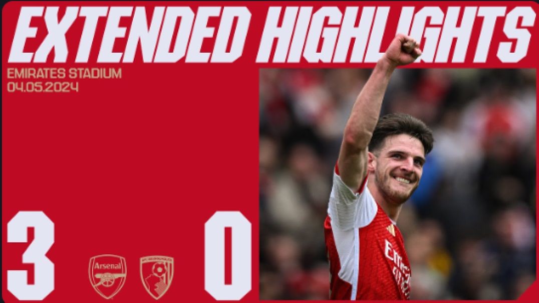 EXTENDED HIGHLIGHTS   Arsenal vs Bournemouth (3-0)   Premier League