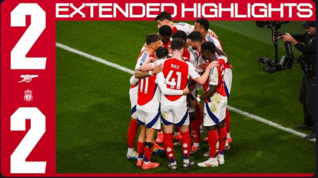 ⁣EXTENDED HIGHLIGHTS   Arsenal vs Liverpool (2-2)   Saka scores his 50th Premier League goal!