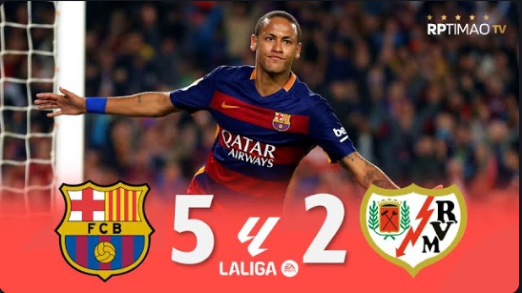 ⁣Barcelona 5 x 2 Rayo Vallecano (Neymar 4 Goals) ● La Liga 15 16 Extended Goals &amp;amp; Highlig