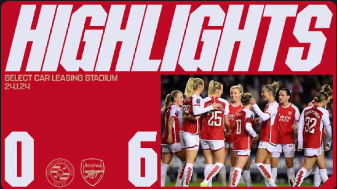 HIGHLIGHTS | Reading vs Arsenal (0-6) | Leah returns, Kim's 300th game & Stina's trebl