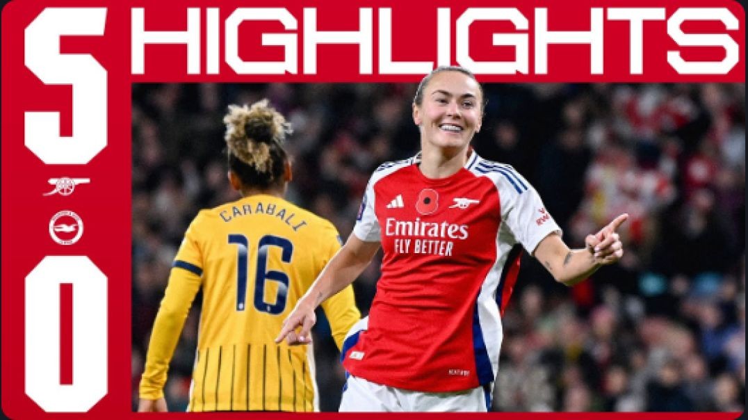 BIG WIN!   HIGHLIGHTS   Arsenal vs Brighton &amp;amp; Hove Albion (5-0)   Mead, Foord, Maanum, H
