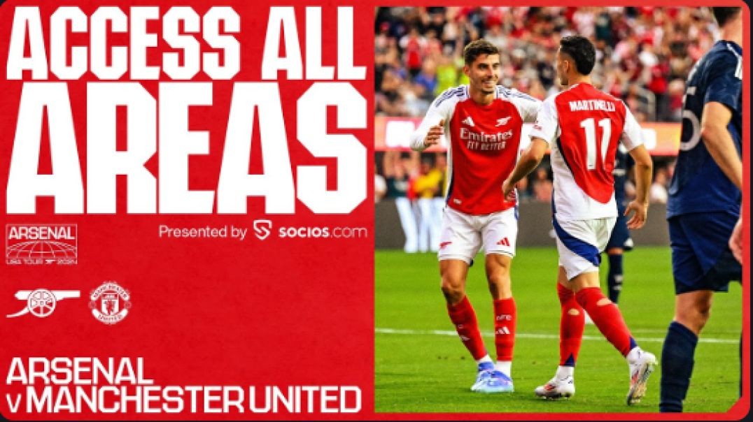 MARTINELLI WITH THE WINNER! | ACCESS ALL AREAS | Arsenal vs Manchester United (2-1) | US Tour