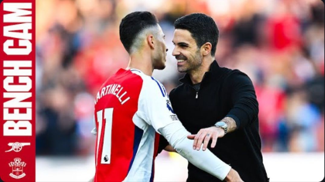 BENCH CAM Arsenal vs Southampton (3-1) Arteta and the squad reactions!