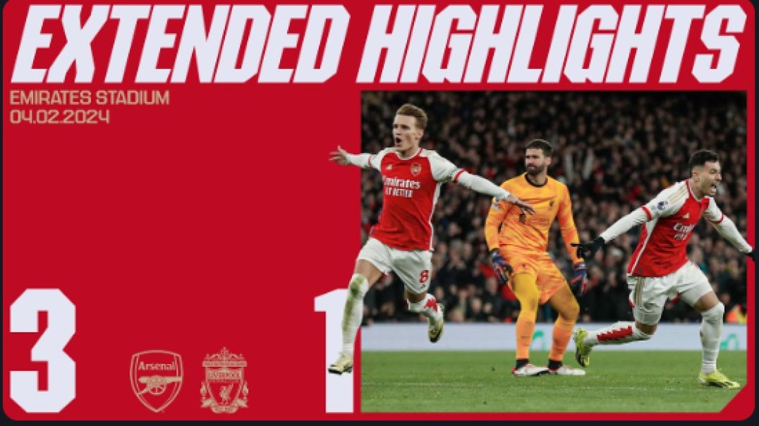EXTENDED HIGHLIGHTS Arsenal vs Liverpool (3-1) Saka, Martinelli, Trossard