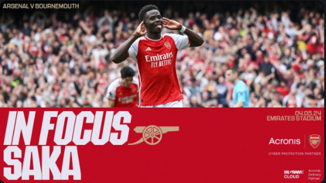 ⁣IN FOCUS   Saka stars in win!   Arsenal vs Bournemouth (3-0)   Premier League