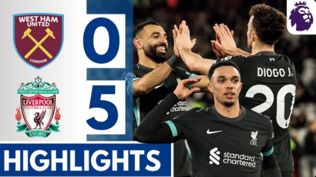 🔴West Ham vs Liverpool (0-5) All GOALS & HIGHLIGHTS   Salah, Trent, Diaz, Gakpo & Jota GOALS