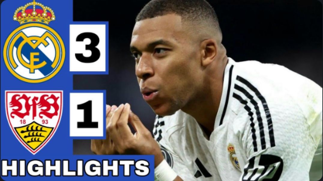 ⚪️Real Madrid vs Stuttgart (3-1) Extended HIGHLIGHTS   UEFA Champions League