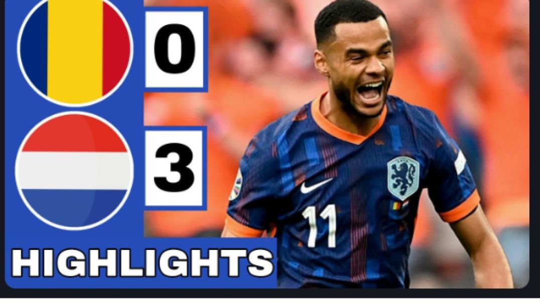 ⁣🟠Romania vs Netherlands (0-3) Extended HIGHLIGHTS   EURO 2024 Round of 16!
