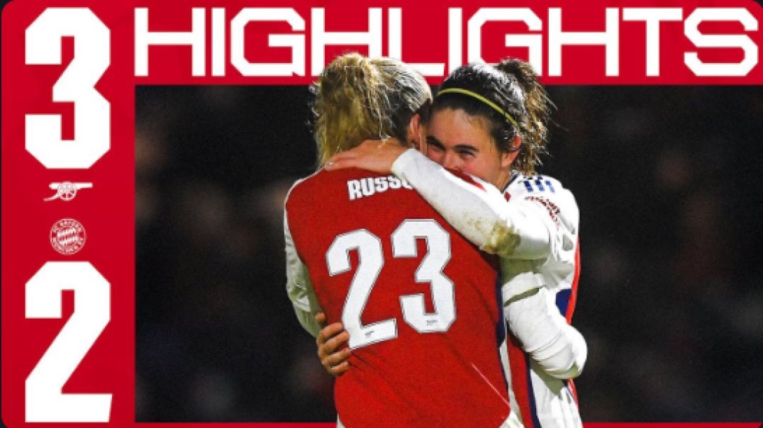 ⁣GROUP WINNERS!   HIGHLIGHTS   Arsenal vs Bayern Munich (3-2)   UWCL   Russo, Caldentey