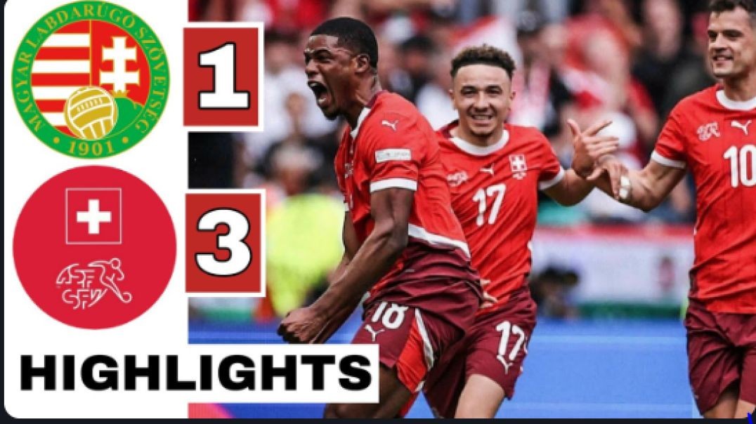 🔴Hungary vs Switzerland (1-3) HIGHLIGHTS Duah, Aebischer, Varga & Embolo GOALS   EURO 2024