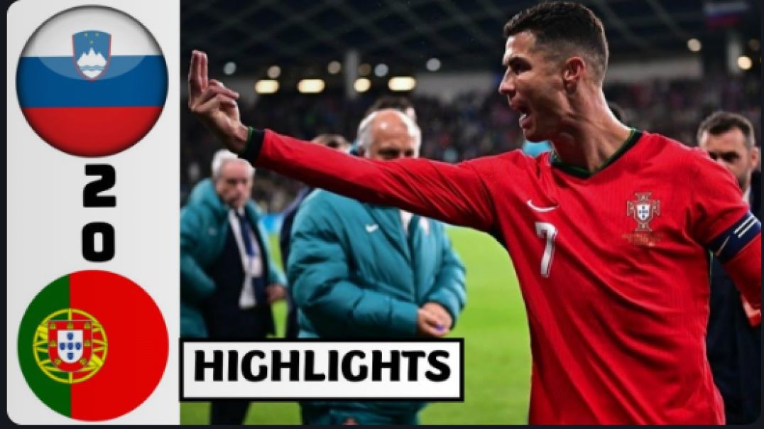 ⁣Slovenia vs Portugal (2-0) Goals &amp;amp; Highlights 😡Ronaldo Angry Reactions at Full Time