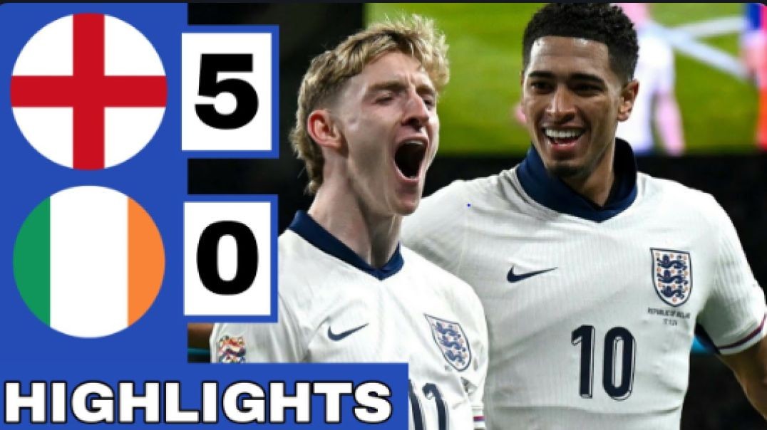 ⚪️England vs Republic Of Ireland (5-0) Extended HIGHLIGHTS   UEFA Nations League