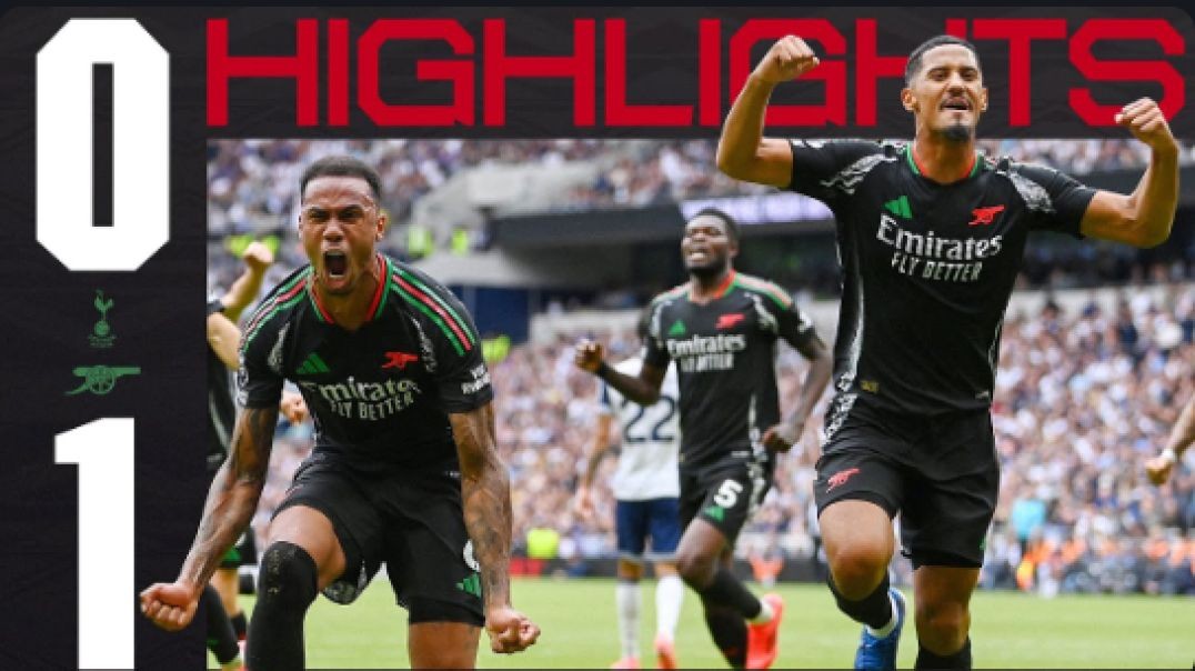 ⁣Gabriel scores north London derby winner!   HIGHLIGHTS   Tottenham Hotspur v Arsenal (0-1)   PL