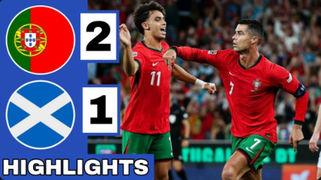 🔴Portugal vs Scotland (2-1) Extended HIGHLIGHTS   Ronaldo Winning GOAL   UEFA Nations League