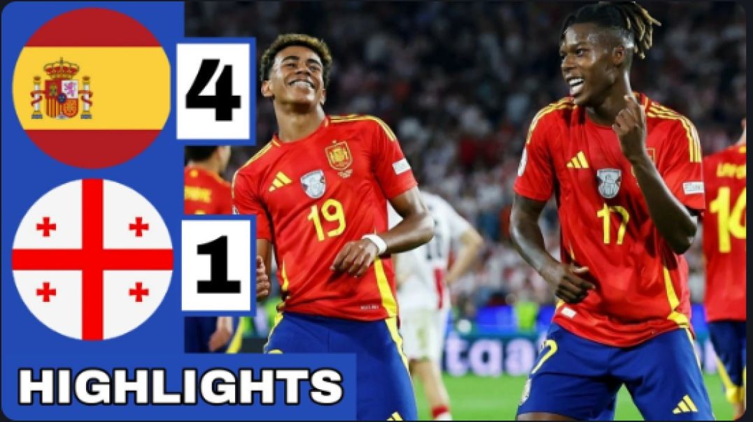 ⁣🔴Spain vs Georgia (4-1) All GOALS &amp;amp; Extended HIGHLIGHTS   EURO 2024 Round Of 16!