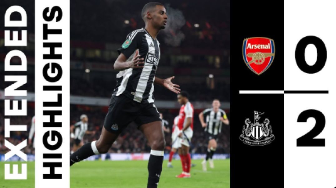 ⁣Arsenal 0 Newcastle United 2   EXTENDED Carabao Cup Highlights