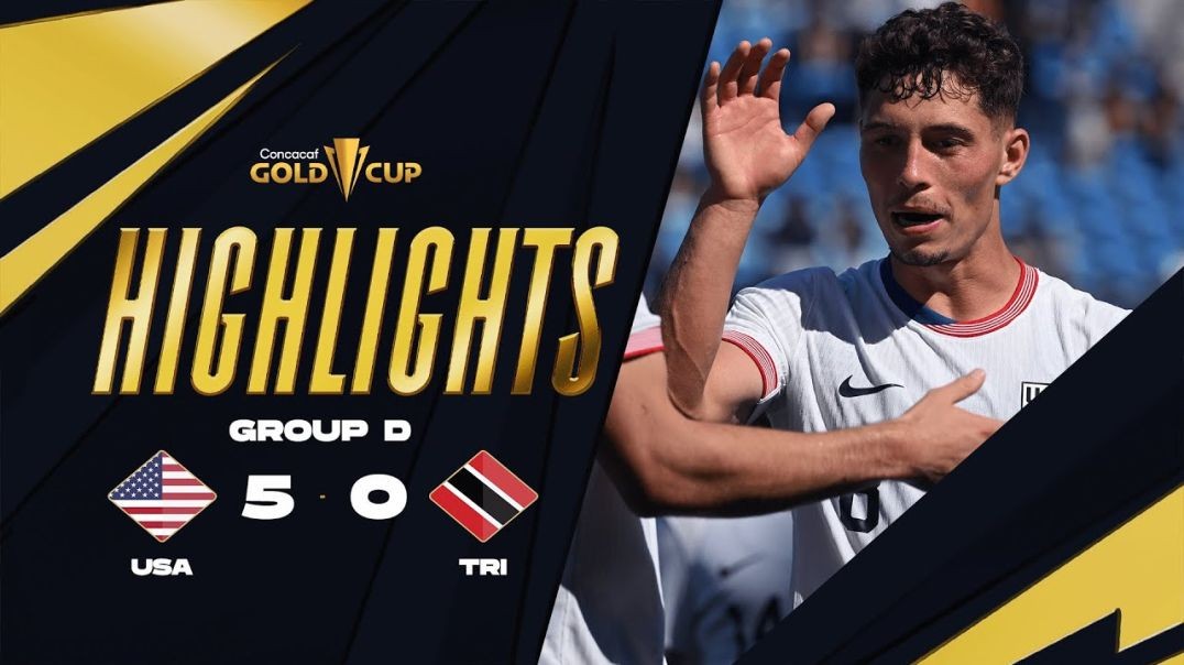 ⁣United States 5-0 Trinidad and Tobago   Gold Cup 2025   Group Stage
