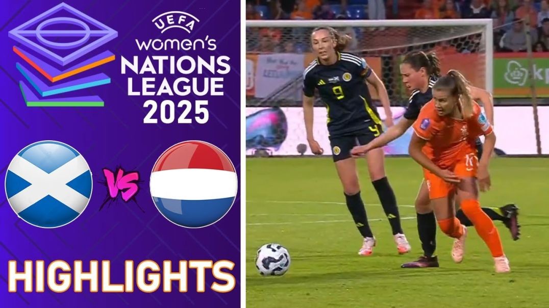 ⁣Netherlands vs Scotland   Highlights   UEFA Nations League Women 4-6-2025